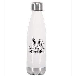 I'm Just Here For Chocolate Easter Bunny Stainless Steel Insulated Water Bottle