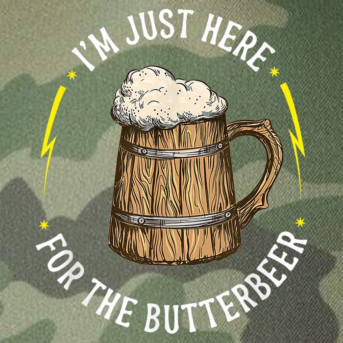 Im Just Here For The Butter Beer Butter Scotch Beer Legacy Tie Dye Trucker Hat