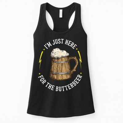 Im Just Here For The Butter Beer Butter Scotch Beer Womens Tank Top