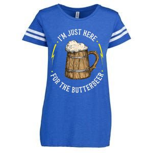 Im Just Here For The Butter Beer Butter Scotch Beer Enza Ladies Jersey Football T-Shirt