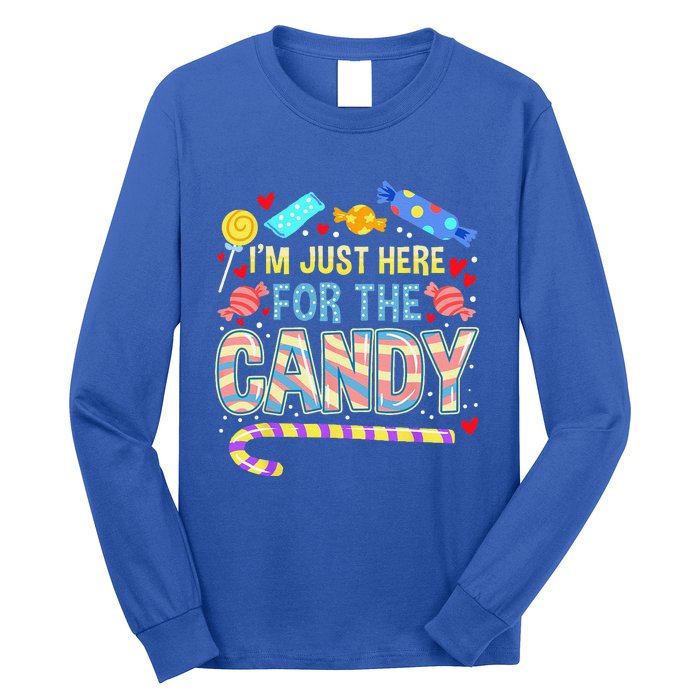 Im Just Here For The Candy Halloween Long Sleeve Shirt