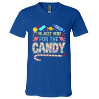 Im Just Here For The Candy Halloween V-Neck T-Shirt