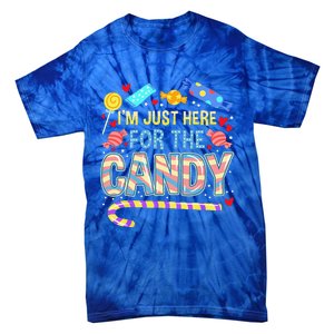 Im Just Here For The Candy Halloween Tie-Dye T-Shirt