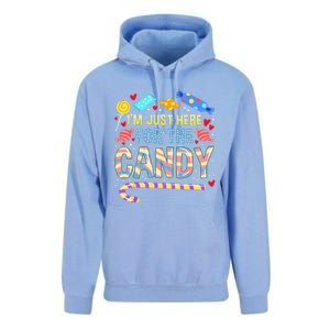 Im Just Here For The Candy Halloween Unisex Surf Hoodie