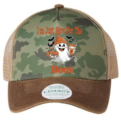 IM Just Here For The Boos Halloween Party Ghost Costume Legacy Tie Dye Trucker Hat