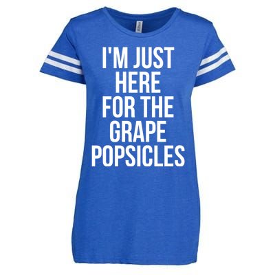 I'm Just Here For The Grape Popsicles Foodies Gift Enza Ladies Jersey Football T-Shirt