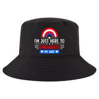 I'm Just Here To Embarrass My Wife Cool Comfort Performance Bucket Hat