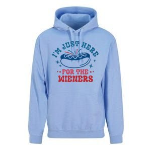 I'm Just Here For The Wieners 4th Of July Unisex Surf Hoodie