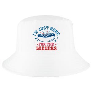 I'm Just Here For The Wieners 4th Of July Cool Comfort Performance Bucket Hat