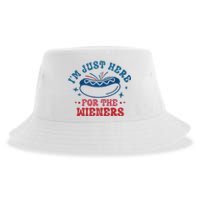 I'm Just Here For The Wieners 4th Of July Sustainable Bucket Hat