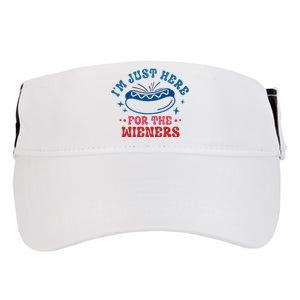 I'm Just Here For The Wieners 4th Of July Adult Drive Performance Visor