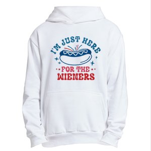 I'm Just Here For The Wieners 4th Of July Urban Pullover Hoodie