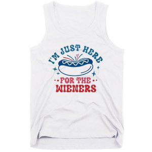 I'm Just Here For The Wieners 4th Of July Tank Top