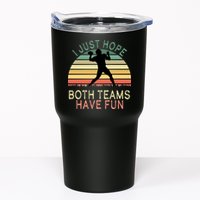 I Just Hope Both Teams Have Fun Football Retro Design Tumbler
