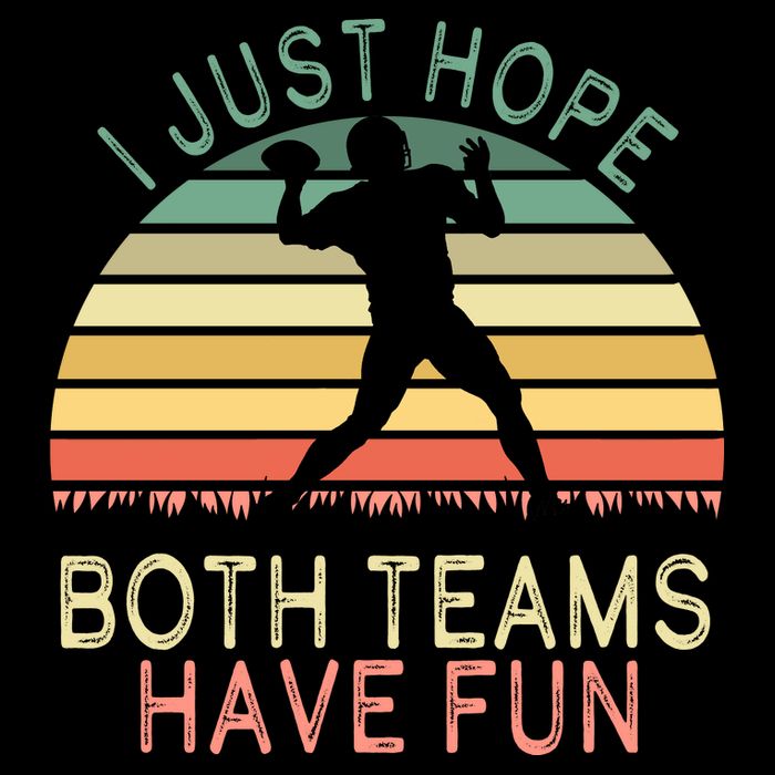 I Just Hope Both Teams Have Fun Football Retro Design Wool Snapback Cap