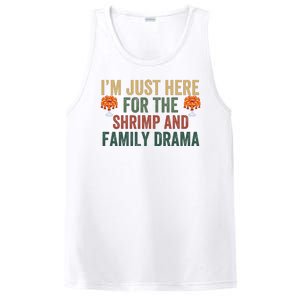 IM Just Here For The Shrimp And Family Drama Christmas Season Thanksgiving PosiCharge Competitor Tank