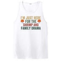 IM Just Here For The Shrimp And Family Drama Christmas Season Thanksgiving PosiCharge Competitor Tank