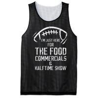 I’m just here for the food commercials and halftime show Mesh Reversible Basketball Jersey Tank