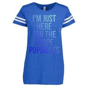 I'm Just Here For The Grape Popsicles Foodies Gift Enza Ladies Jersey Football T-Shirt