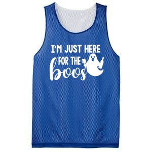 Im Just Here For The Boos Halloween Ing Ghost Cool Gift Mesh Reversible Basketball Jersey Tank