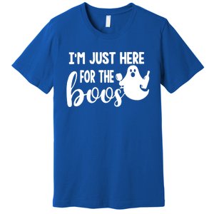 Im Just Here For The Boos Halloween Ing Ghost Cool Gift Premium T-Shirt