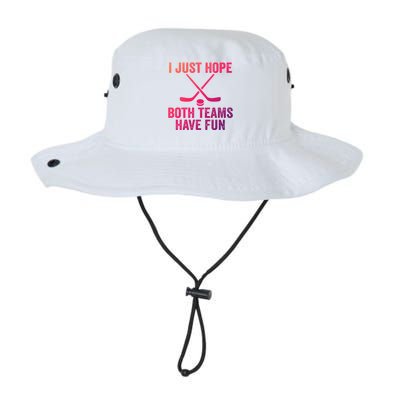 I Just Hope Both Teams Have Fun Gift Game Day Vibes Hockey Gift Legacy Cool Fit Booney Bucket Hat