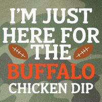 I'm Just Here For The Buffalo Chicken Dip Funny Design Legacy Tie Dye Trucker Hat