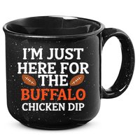 I'm Just Here For The Buffalo Chicken Dip Funny Design 15oz Campfire Ceramic Mug