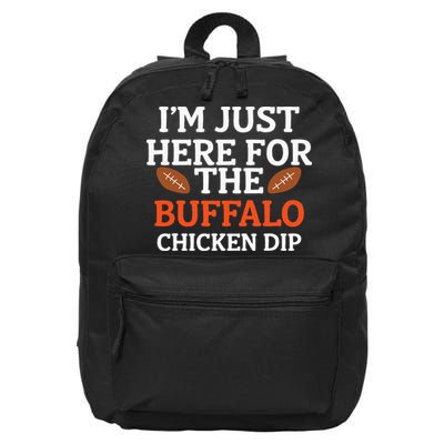 I'm Just Here For The Buffalo Chicken Dip Funny Design 16 in Basic Backpack