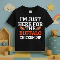 I'm Just Here For The Buffalo Chicken Dip Funny Design Toddler T-Shirt