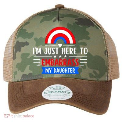 I'm Just Here To Embarrass My Daughter Legacy Tie Dye Trucker Hat