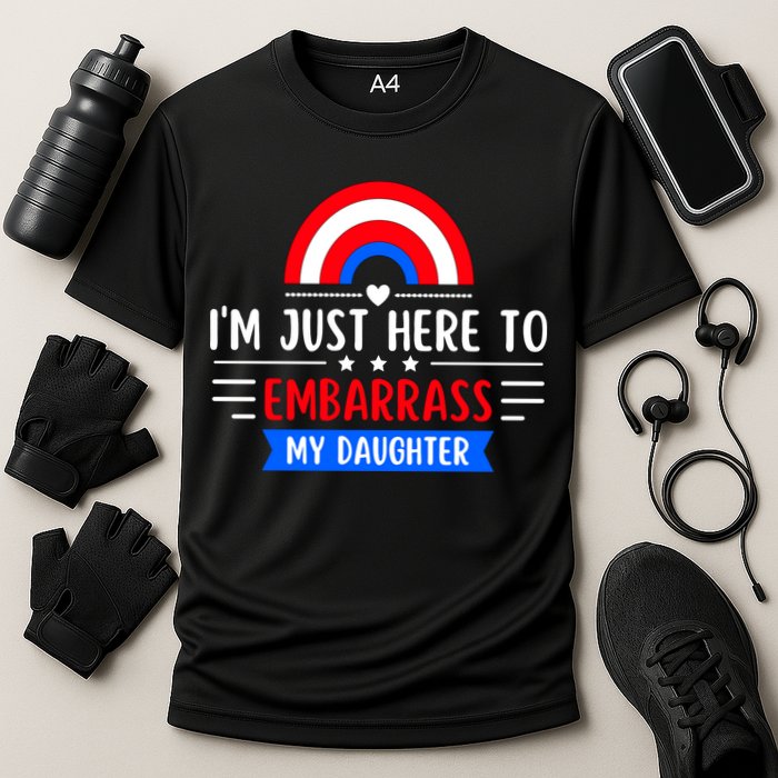 I'm Just Here To Embarrass My Daughter Cooling Performance Crew T-Shirt