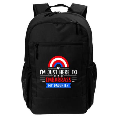 I'm Just Here To Embarrass My Daughter Backpack
