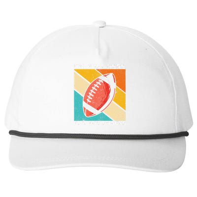 I'm Just Here For The Snacks Funny American Football Sport Snapback Five-Panel Rope Hat