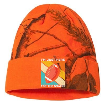 I'm Just Here For The Snacks Funny American Football Sport Kati Licensed 12" Camo Beanie