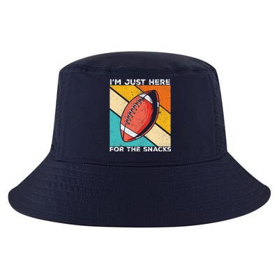 I'm Just Here For The Snacks Funny American Football Sport Cool Comfort Performance Bucket Hat