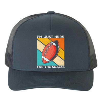 I'm Just Here For The Snacks Funny American Football Sport Yupoong Adult 5-Panel Trucker Hat