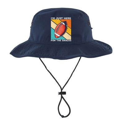 I'm Just Here For The Snacks Funny American Football Sport Legacy Cool Fit Booney Bucket Hat