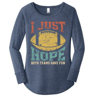 I Just Hope Both Teams Have Fun Or Funny Football Gift Women's Perfect Tri Tunic Long Sleeve Shirt