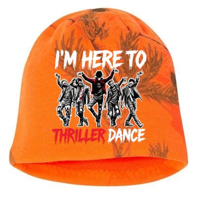 IM Just Here To Thriller Dance Funny Halloween Zombie Party Kati - Camo Knit Beanie