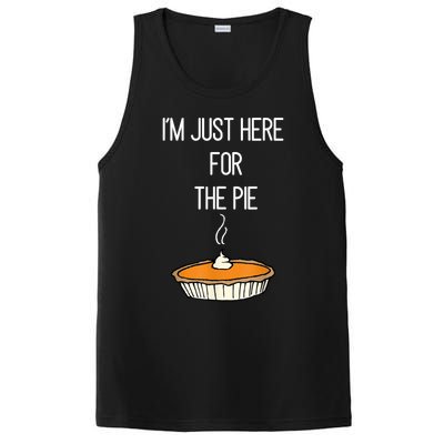 Im Just Here For The Pie Funny Thanksgiving Food Joke PosiCharge Competitor Tank