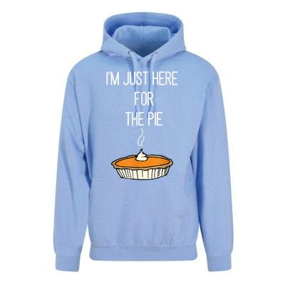 Im Just Here For The Pie Funny Thanksgiving Food Joke Unisex Surf Hoodie