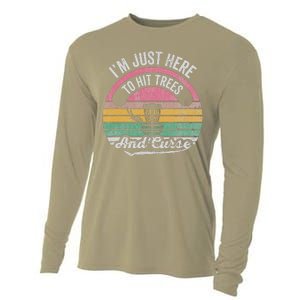 IM Just Here To Hit Trees And Curse Cooling Performance Long Sleeve Crew