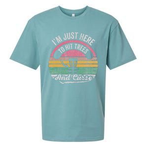 IM Just Here To Hit Trees And Curse Sueded Cloud Jersey T-Shirt