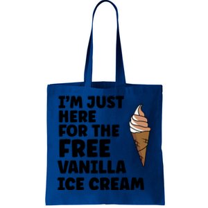 IM Just Here For The Free Ice Vanilla Cream Summer Great Gift Cute Gift Tote Bag