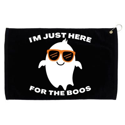 Im Just Here For The Boos Ghost Funny Halloween Grommeted Golf Towel