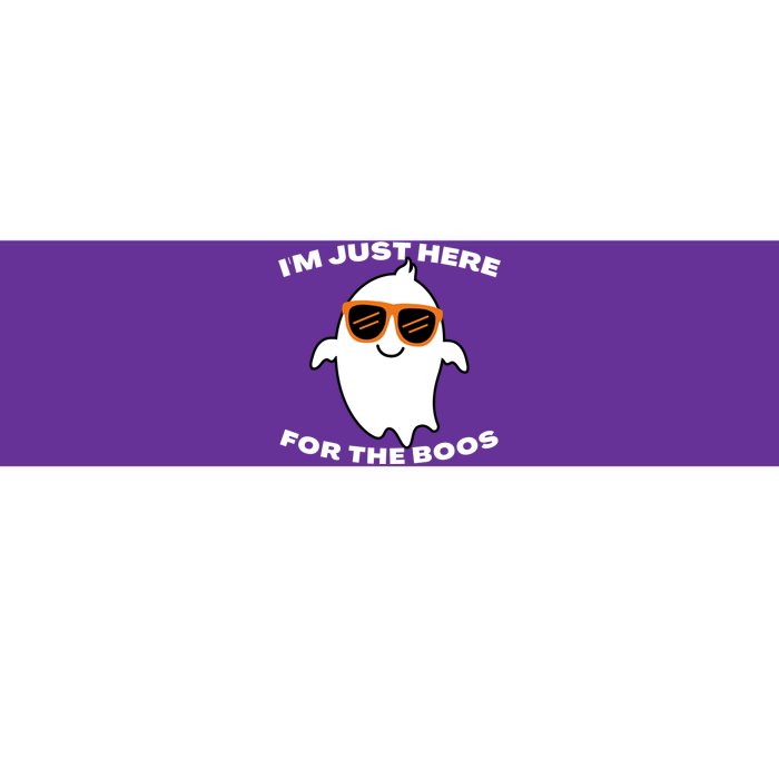 Im Just Here For The Boos Ghost Funny Halloween Bumper Sticker