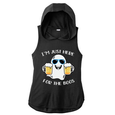 I’M Just Here For The Boos Costume Funny Halloween Meaningful Gift Ladies PosiCharge Tri-Blend Wicking Draft Hoodie Tank