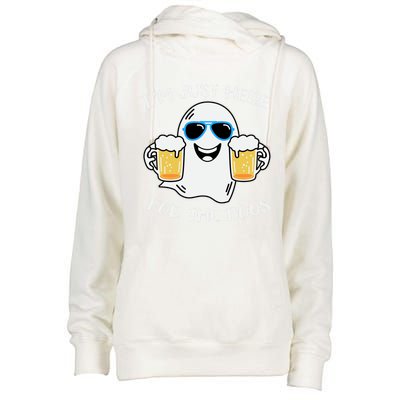 I’M Just Here For The Boos Costume Funny Halloween Meaningful Gift Womens Funnel Neck Pullover Hood