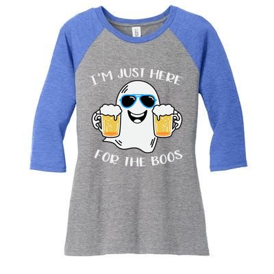 I’M Just Here For The Boos Costume Funny Halloween Meaningful Gift Women's Tri-Blend 3/4-Sleeve Raglan Shirt